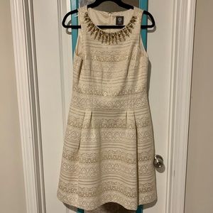 Gold Vince camuto formal dress